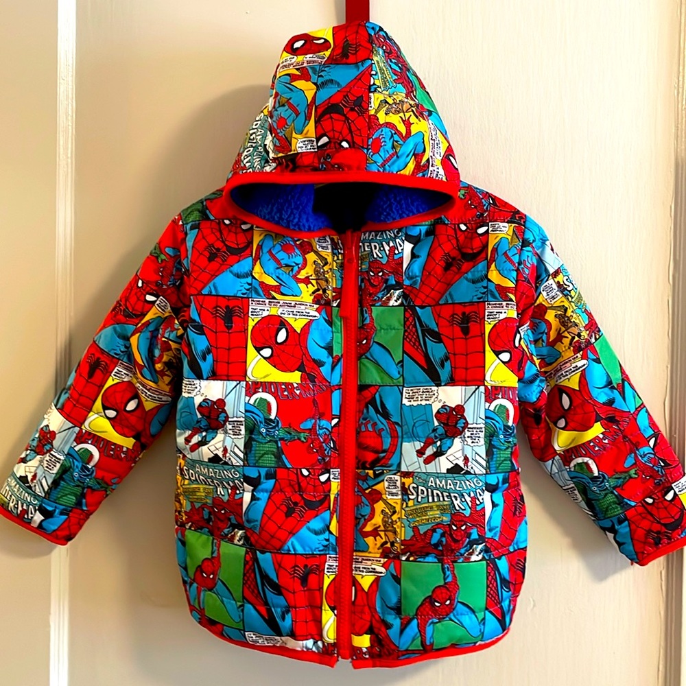 Kids Spider-man Reversible Hooded Jacked